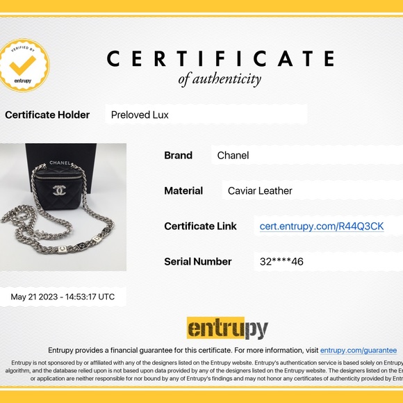 Authentic CHANEL Caviar Black Mini Vanity Case Coco Thick Chain Bag SHW - Picture 14 of 14